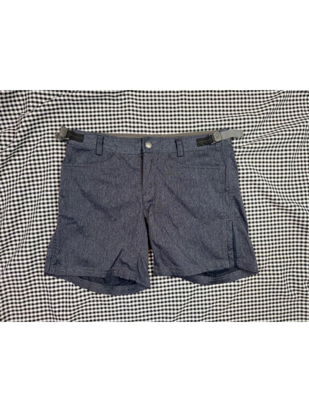 Club Ride Women’s Cycling Shorts Medium Blue Heather MTB Bike Adjustable Waist